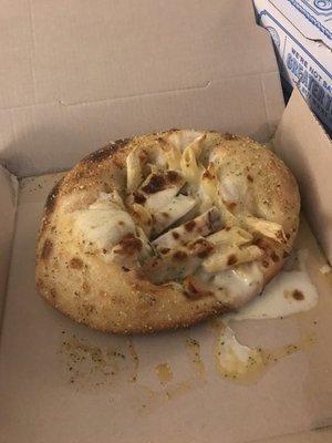 Chicken Alfredo Bread Bowl