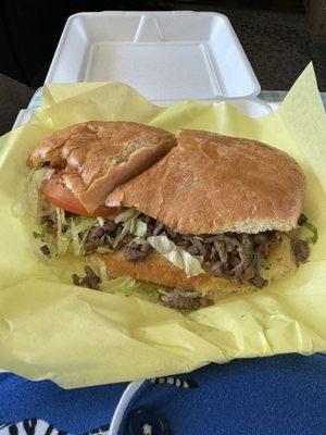 Carne Asada Torta...YUMMY & HUGE!