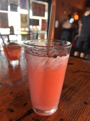 Bee Cooled: gin, tea, and lavender.