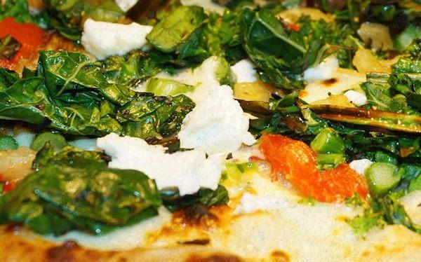 VEGGIE PIZZA ON WEBSITE.This is the picture from their website.  We ordered a veggie pizza.