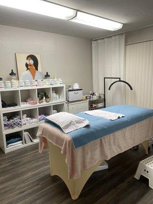 Service area - waxing, facials, bleaching, etc