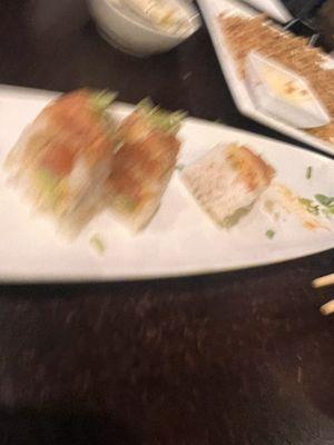 Terrible picture but this was the queen roll with special request but it was phenomenal