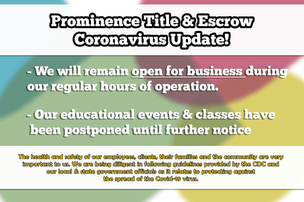 Coronavirus Update!