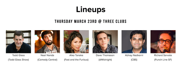 March 23rd Lineup with Todd Glass