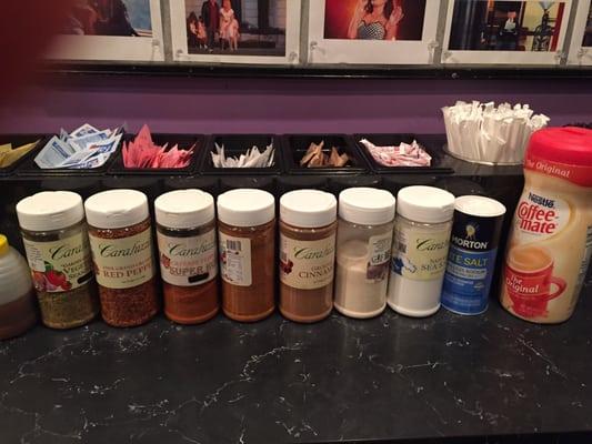 The many choices of popcorn seasonings!