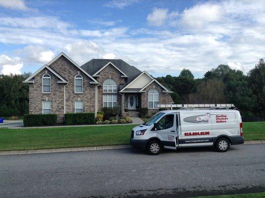 A new roof going on this beautiful home tomorrow morning. Stay tuned for the "after" photos.