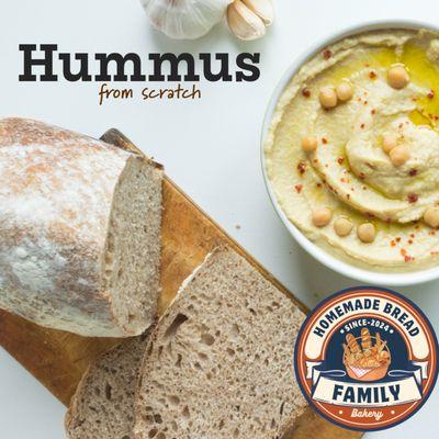 Our Hummus is made from fresh chickpeas. (Not canned)