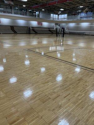 Volleyball Courts and Hanging Track