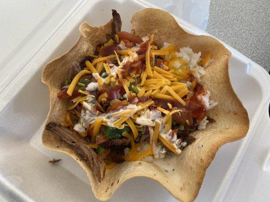 Brisket Taco Bowl - so good!