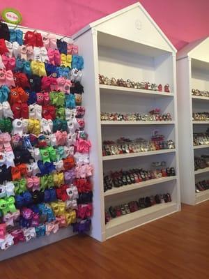 Great place for kids shoes and bows.