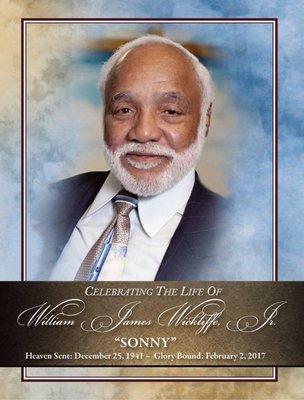 Large Eight Page Booklet Memorial Program