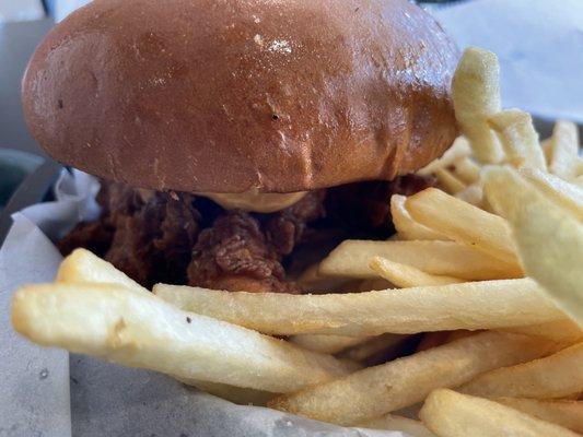 Chicken Sandwich Combo (close-up)