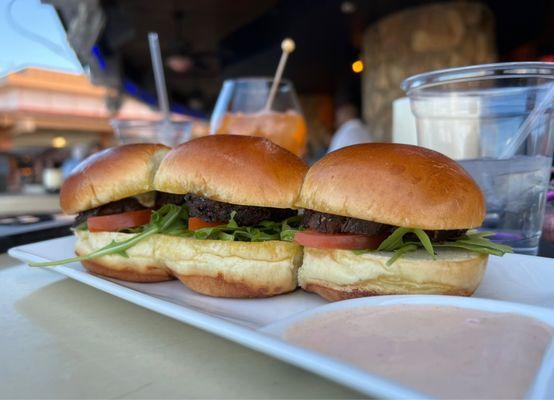 Beef tenderloin sliders