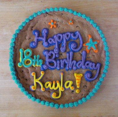 The Best Birthday Surprise! Customize a Giant 12" Decorated Cookie for only $19.95