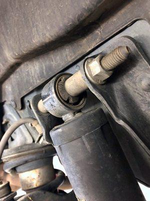 Look at this beautiful shock bushing. Looks brand new don't you think?  
Need new shocks? Stop into GM Specialties for an estimate today!