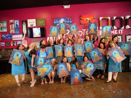 Party with your best gals because y'all deserve all the painting, drinking and fun!