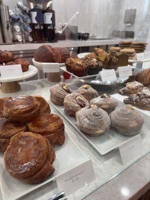 View of the bakery goods