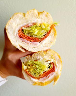 Spicy Italian sandwich