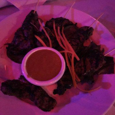 Beef satay dish