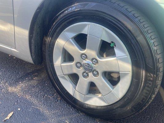 Shiny black clean tires!