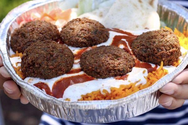 Falafel over rice~ $6.00