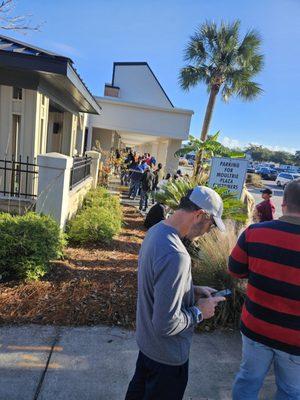 The allocation line.. ..interesting morning on the bourbon hunt.