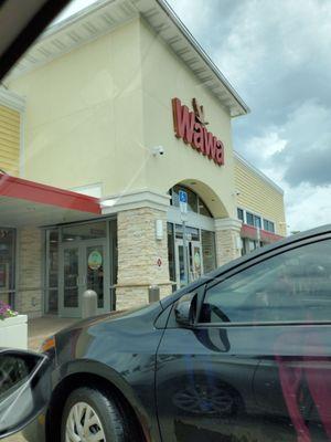 Front way entrance. Full subs fresh made, salads, fresh coffee just like Starbucks made to order.