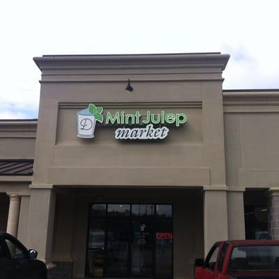 Store front of Mint Julep Market! Next to Rosie's on Sputh Parkway.