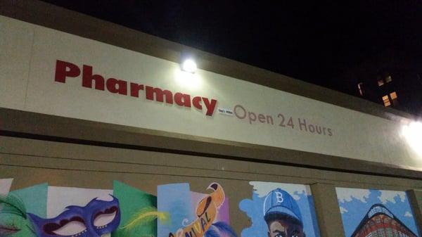 Apparently the pharmacy is not 24 hours. Wonder why I thought it was!