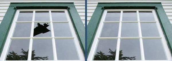 Before and after thermo glass