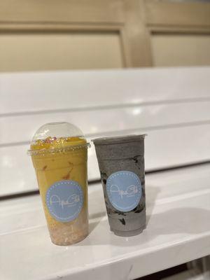 golden mango and black sesame