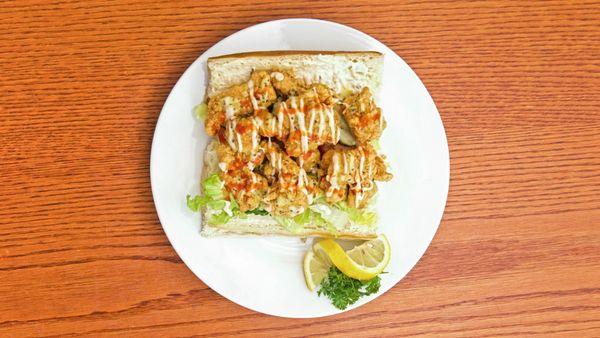 Sharky's original alligator po-boy