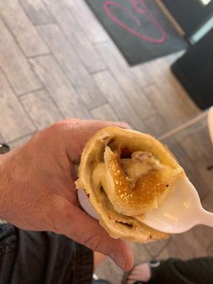 My crème brûlée crepe.