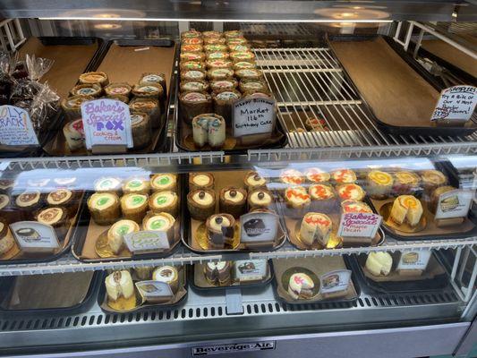 Assortment of pastries on display