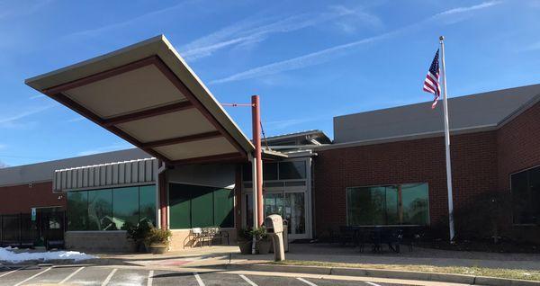 PWC front entrance & courtyard