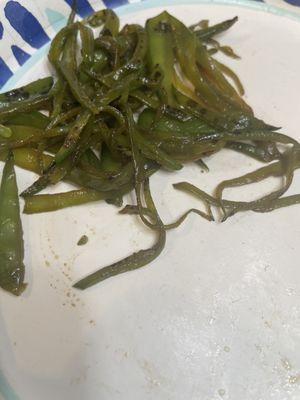 String beans that were in my lo mein. Unacceptable