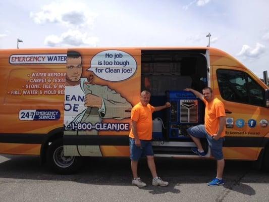 Father and Son displaying there truck at a cleaning and restoration show!