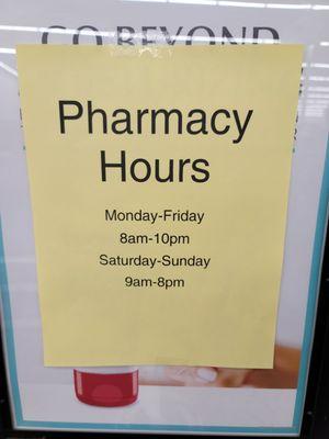 The store is still 24 hours. The pharmacy is not. Due to Pharmacist shortage.