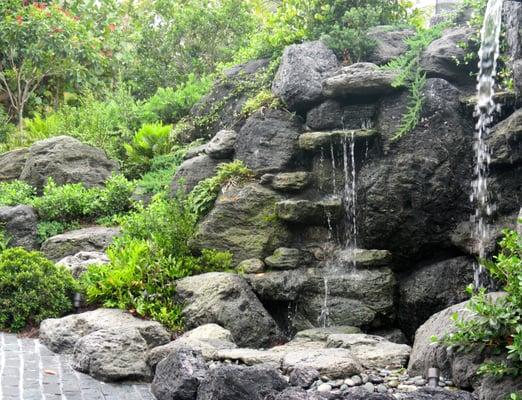 Large Rock Waterfall in South Florida by Matthew Giampietro