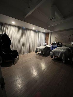 Couples massage room