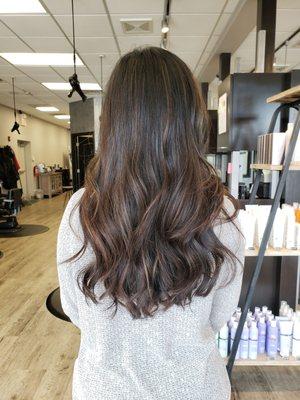 Balayage, cut, and style by Candace!