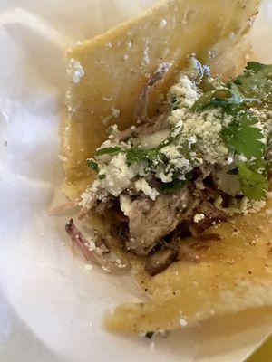 Pork taco traditional