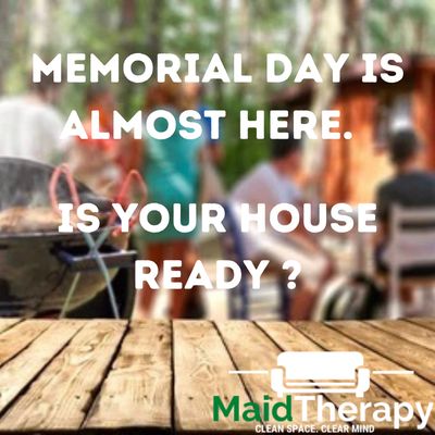 Let Maid Therapy help get your house ready for the weekend!  Book online now! www.maidtherapy.com