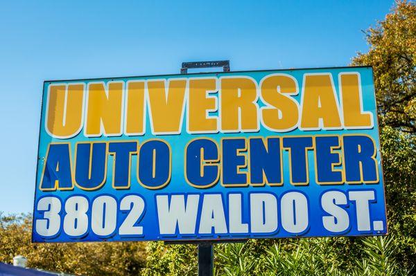 Universal Auto Center LLC Store Sign