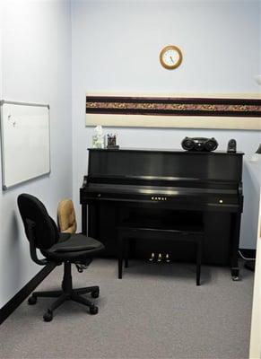 Kawai acoustic piano in one of our piano rooms.