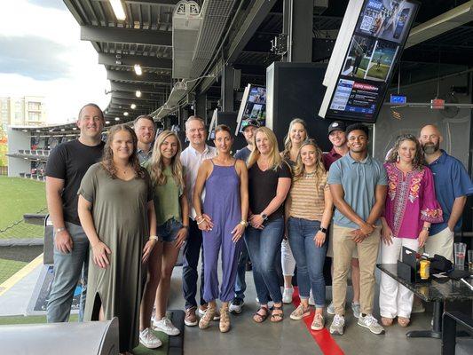 Team building at Top Golf.