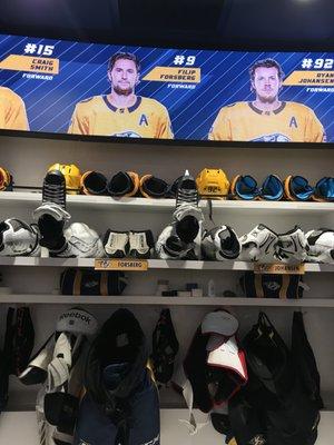 Tour of the locker room