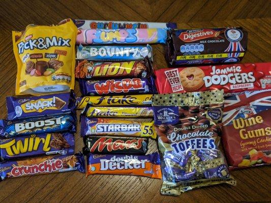 A great selection of British sweets!