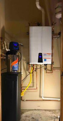 Tankless Water Heater and Water Softener installation