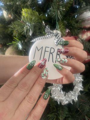 Christmas nails by Emma!!